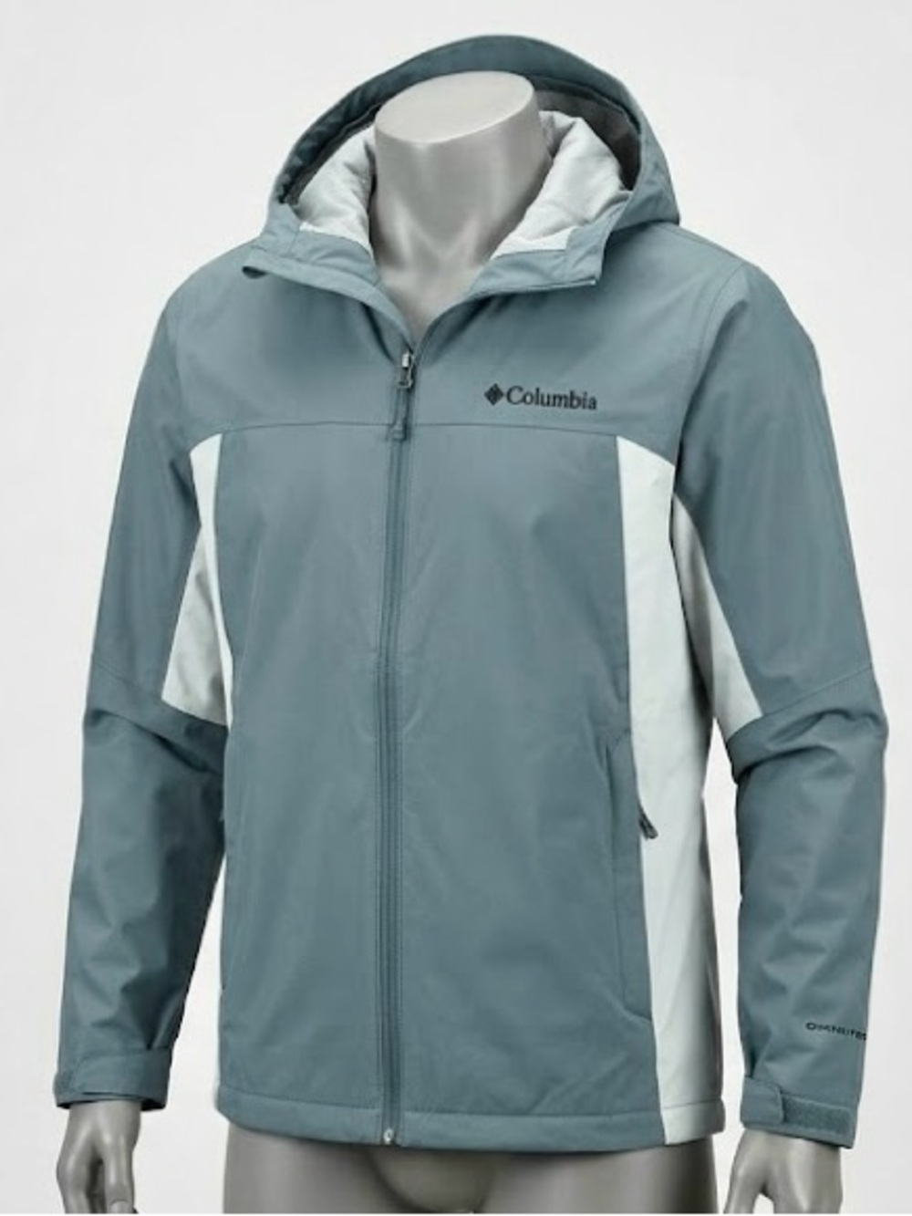 Columbia Timber Pointe Waterproof Rain Jacket Men’s XXL Blue Grey Omni-Tech
